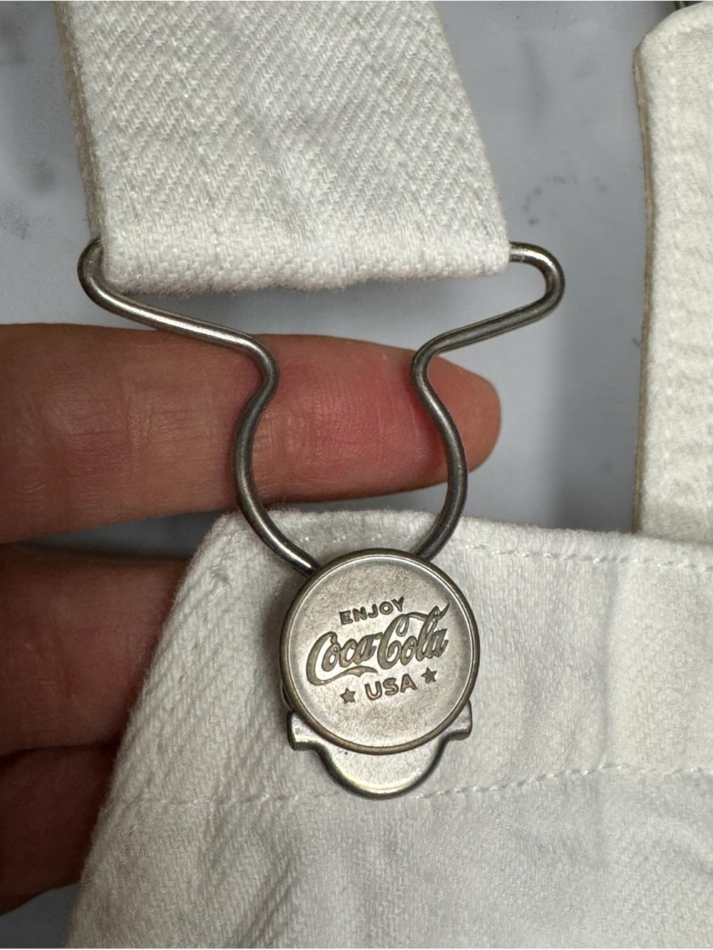 Lucky Brand Coca Cola White Women's Denim Overalls - Picture 7 of 8